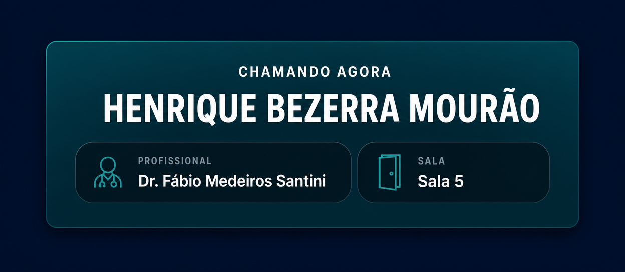 Tela do sistema Mymedic — Para a secretária